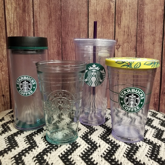 Starbucks Tumbler Cold Cups Set of Four